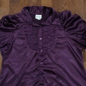 Purple heels and blouse